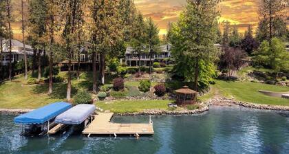 Luxe Lake Home | Hot Tub + Private Dock & Beach