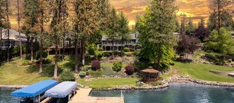 Luxe Lake Home | Hot Tub + Private Dock & Beach