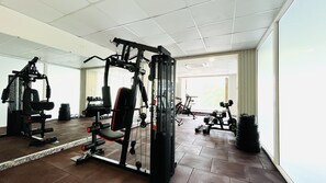 Fitness facility - BluO 1BHK Suite - Balcony, Gym, Lift, Parking (Gurugram)