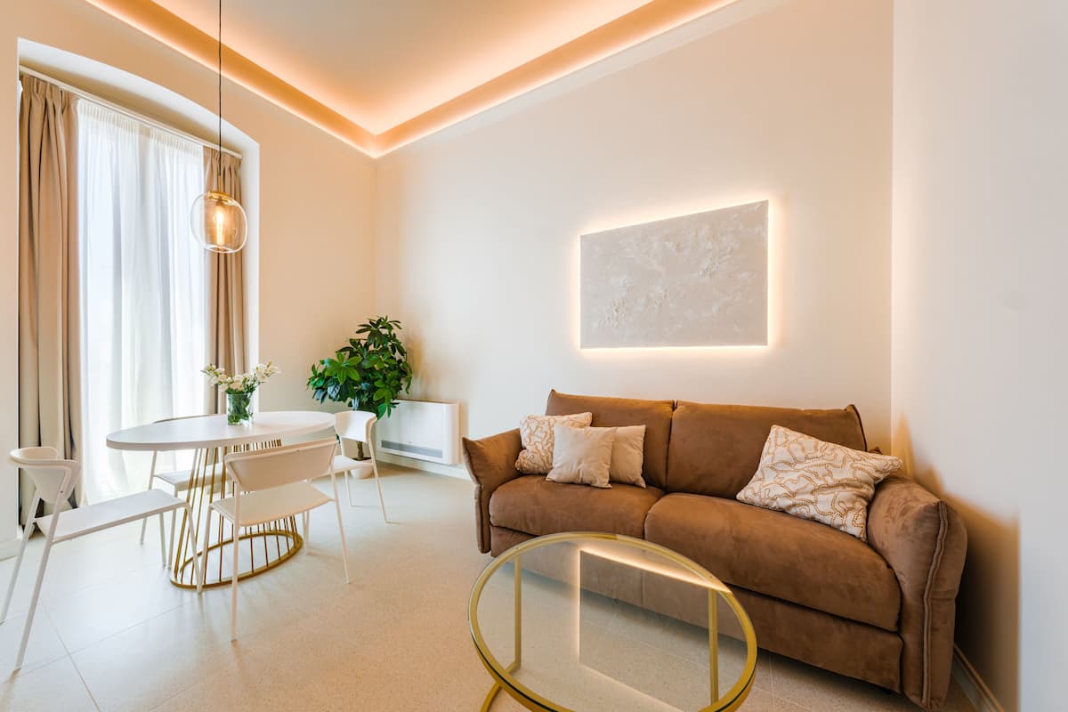 Appartamento City, 1 camera da letto, balcone | 1 camera, Wi-Fi gratuito, lenzuola