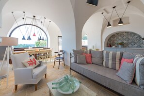 舒适别墅, 3 间卧室, 使用泳池, 山谷景观 | 起居区