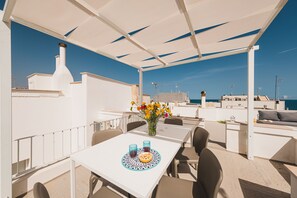 Panoramic Apartment, 2 Bedrooms, Terrace, Partial Sea View | Terrace/patio - Le Terrazze di Don Nino (Polignano a Mare)