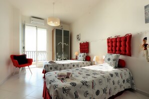 Apartamento família, 2 quartos, terraço, vista para o mar | Wi-Fi de cortesia