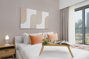 2 bedrooms, in-room safe, blackout curtains, iron/ironing board