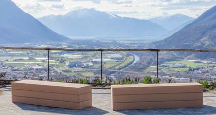 Cherry tree apartments surrounded by greenery