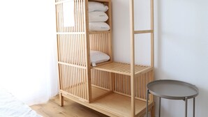2 bedrooms, desk, soundproofing, iron/ironing board
