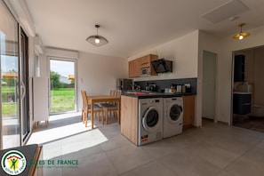 Microwave, oven, dishwasher, highchair
