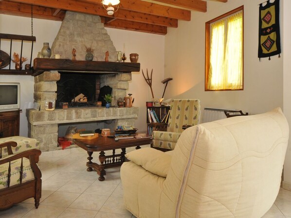 TV, fireplace, table tennis