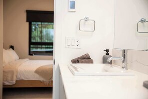 Bathtub, hair dryer, towels