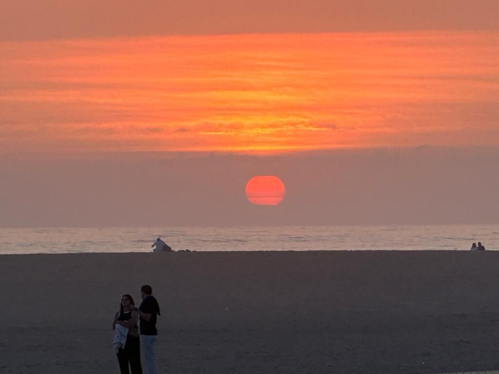 Sunset from 80 sqm terrace.