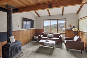 Télévision, cheminée