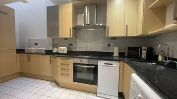 Fridge, oven, dishwasher, electric kettle