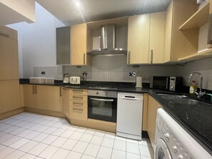 Fridge, oven, dishwasher, electric kettle