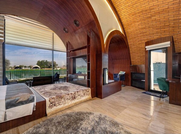 Doppelzimmer zur Einzelnutzung, eigener Pool, Seeblick | Badezimmer