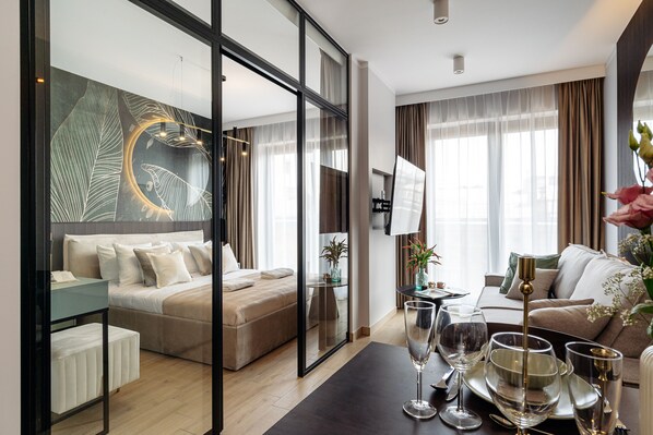 Apartamento | Área de estar | Smart TV