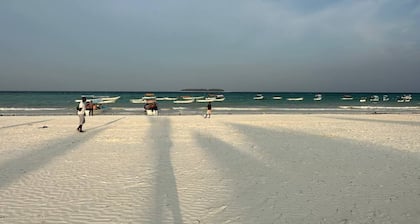 Spacious apartments with Indian ocean view, near the sky-blue beach Muyuni