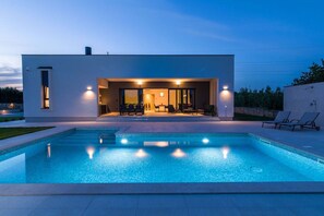 Una piscina riscaldata