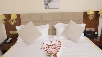 Een strijkplank/strijkijzer, gratis wifi