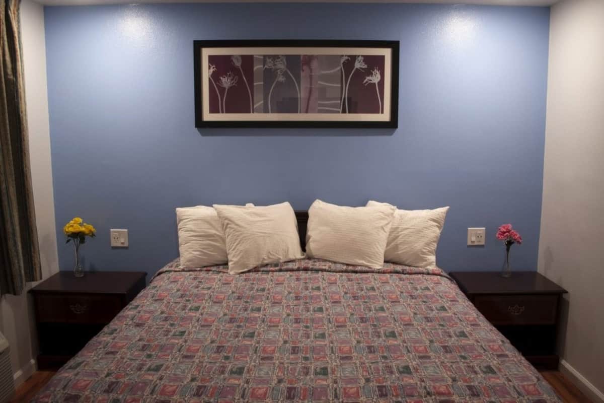 room, 1 queen bed, non smoking | desk, free wifi, bed sheets