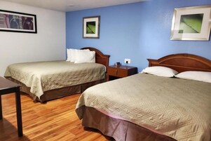 Room, 2 Queen Beds, Non Smoking | Desk, free WiFi, bed sheets
