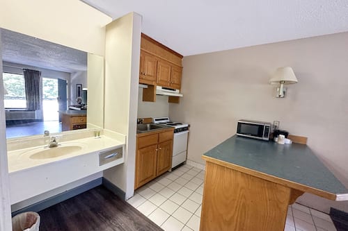 Room, 1 King Bed, Smoking, Kitchenette | Private kitchenette | Mini-fridge, microwave