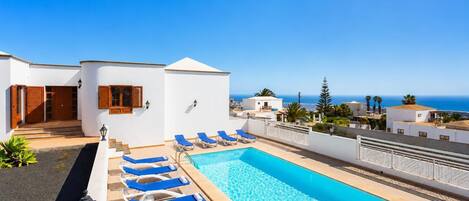 A heated pool