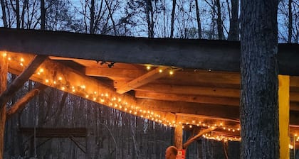 Private East Tennessee Glamping Cabins in a Treehouse Campground Pet Friendly