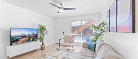 Smart-tv en een kantoor