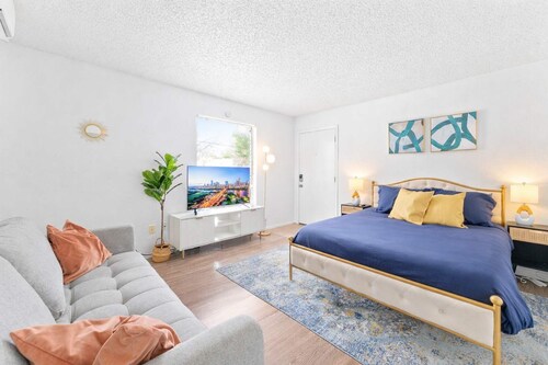 Central Hyde Park studio close to UT, Moody Center