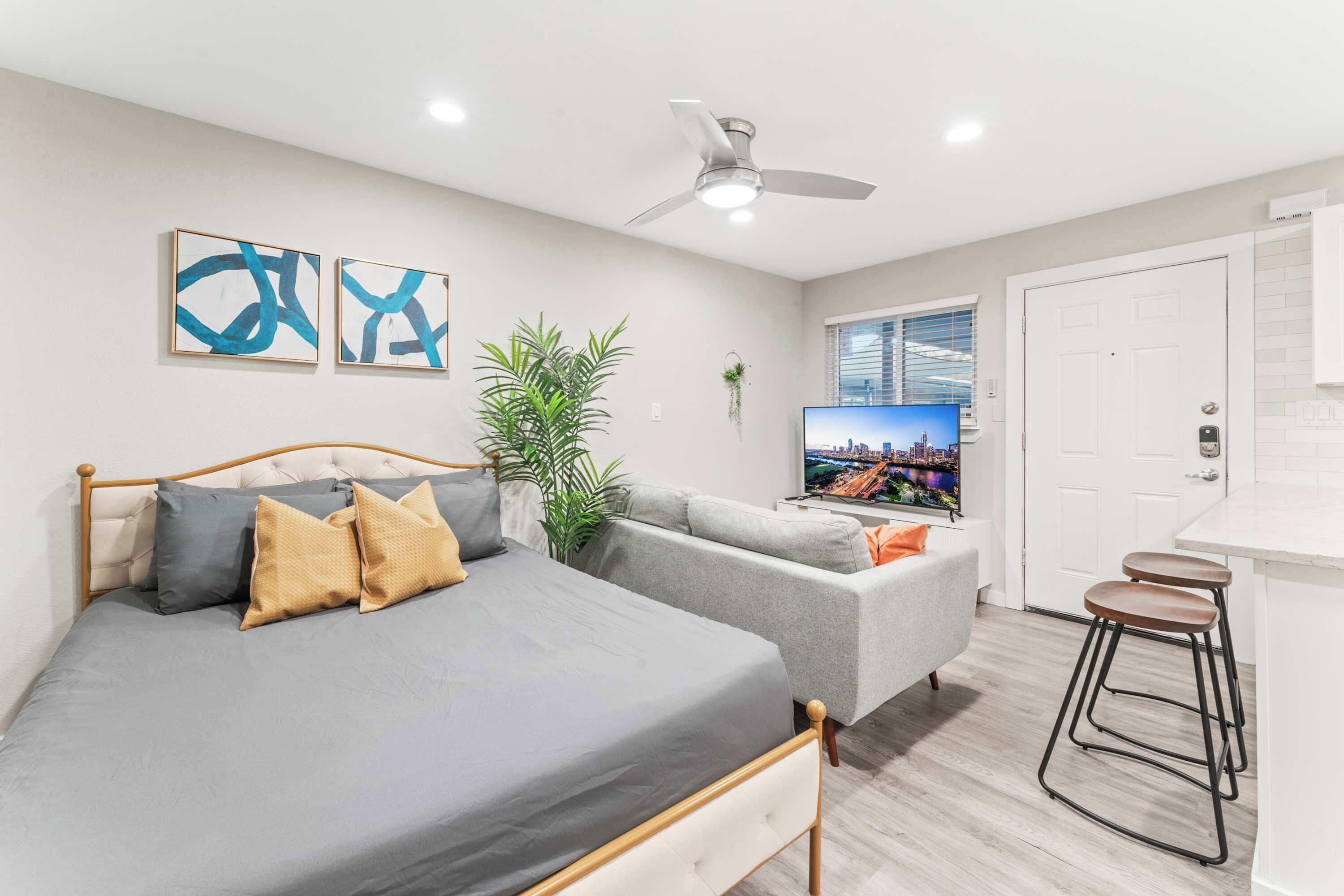 1 室のベッドルーム、デスク、アイロン / アイロン台、WiFi