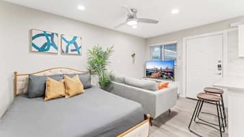 1 bedroom, desk, iron/ironing board, WiFi