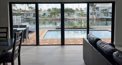 Brand New '23 Canal Home - 3BR/3BA, Sleeps 8, with Pool, 50' Dock, & Cabana Club