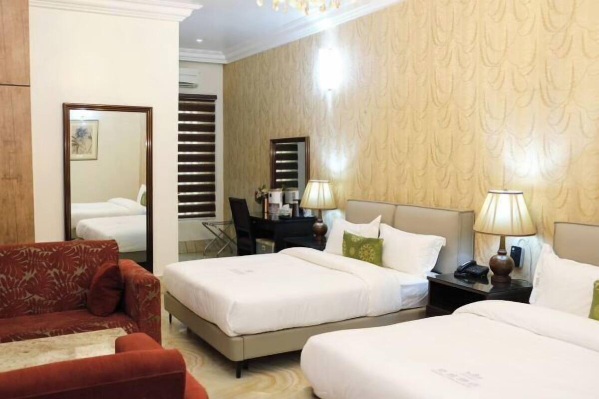 1 kamar tidur dan seprai linen