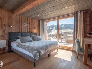 5 bedrooms, free WiFi, bed sheets - Luxury chalet with jacuzzi, Wi-Fi, and private parking (Les Gets)