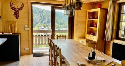 Cozy renovated chalet, 4 bedrooms, terrace, wifi, parking, near village and ski-bus