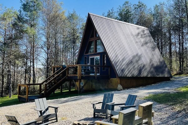 Secluded a-frame in Hocking Hills