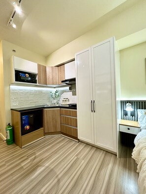 Private kitchen - Cozy Studio I.T. Park Avida Riala (Cebu City)