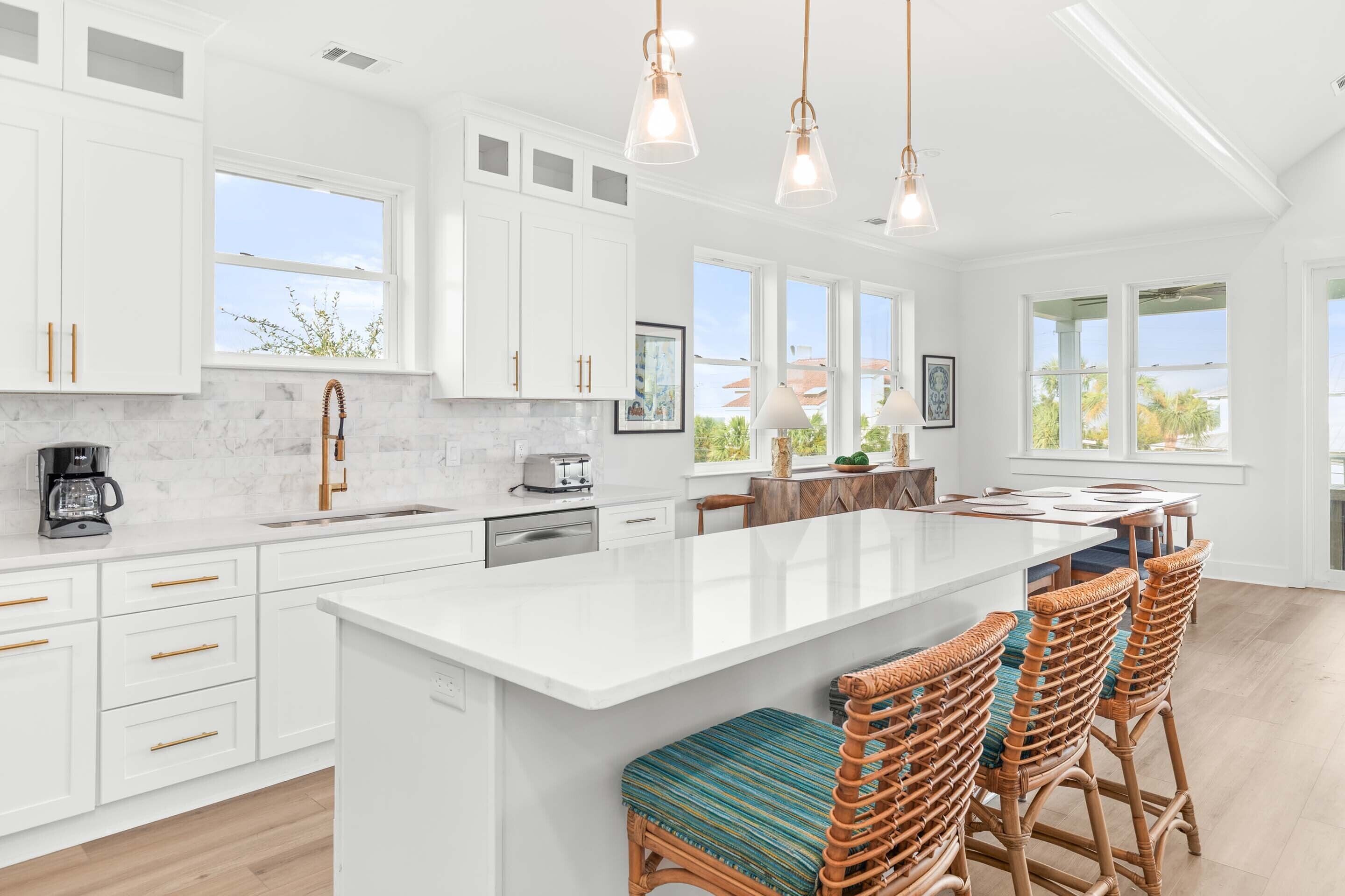 House, Multiple Beds, Balcony, Ocean View | Private kitchen | Fridge, microwave, oven, stovetop