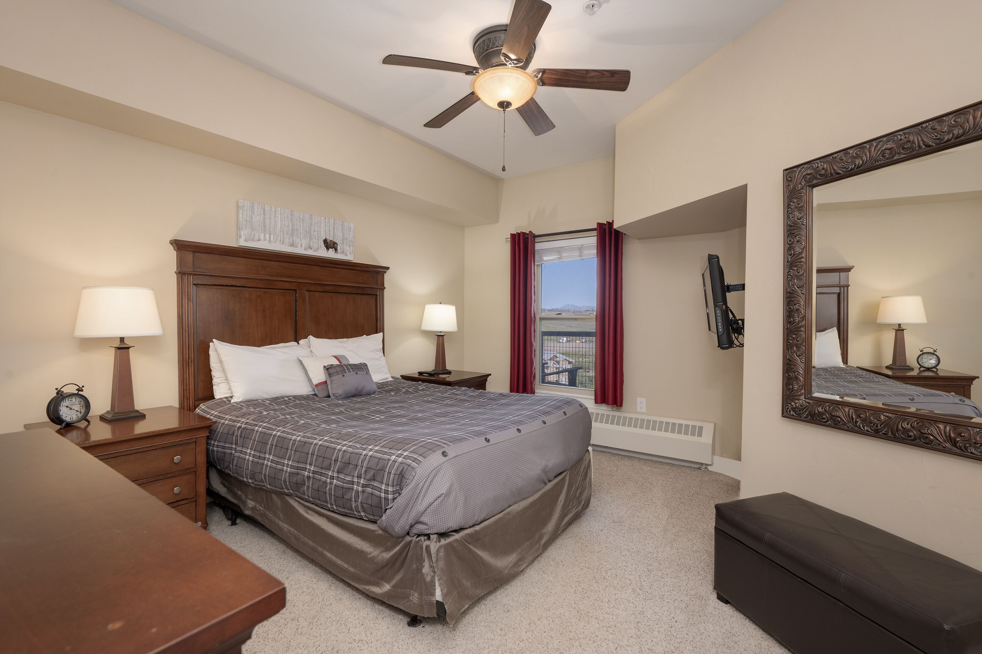 1 bedroom, iron/ironing board, travel crib, free WiFi