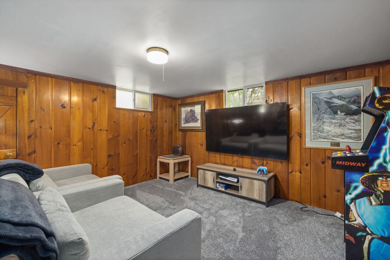 Smart TV, foosball, computer monitors