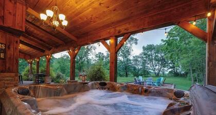 Secluded Cabin with Hot Tub, Game Room, Fire Pit, and More!