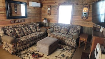 Televisión, reproductor de DVD y videoteca