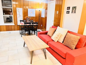 City Apartment, 2 Bedrooms | Living area | 42-inch Smart TV with digital channels