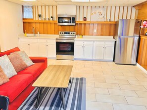 City Apartment, 2 Bedrooms | Living area | 42-inch Smart TV with digital channels - ART House Burnaby Two Bedrooms Suite (Burnaby)