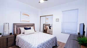 2 habitaciones, tabla de planchar con plancha, wifi y ropa de cama