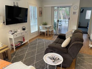 Smart TV, video games, books, video library