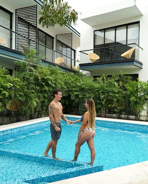 Outdoor pool - Deluxe Apartments Azure (Bacalar)