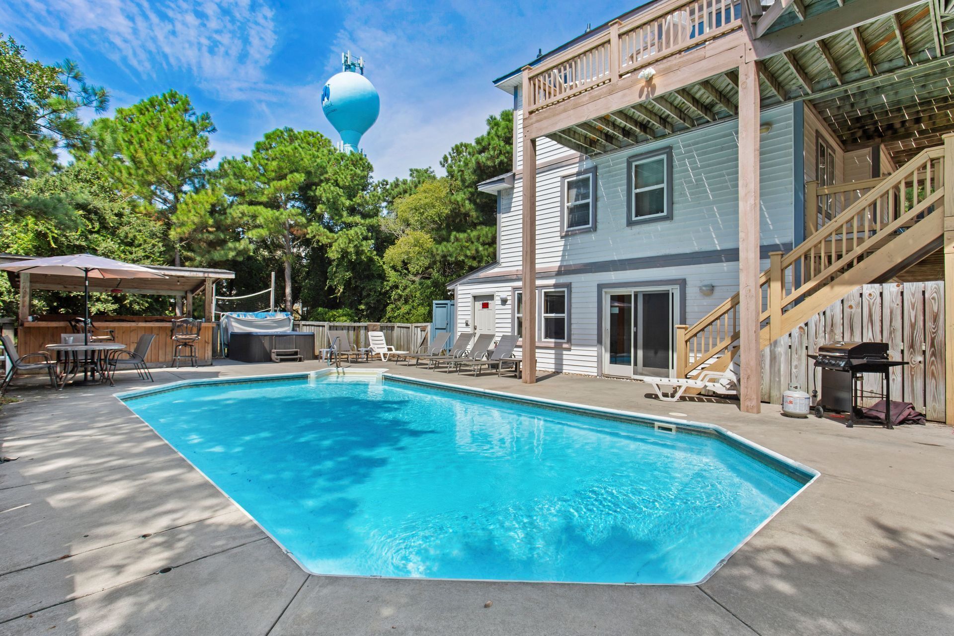 A heated pool