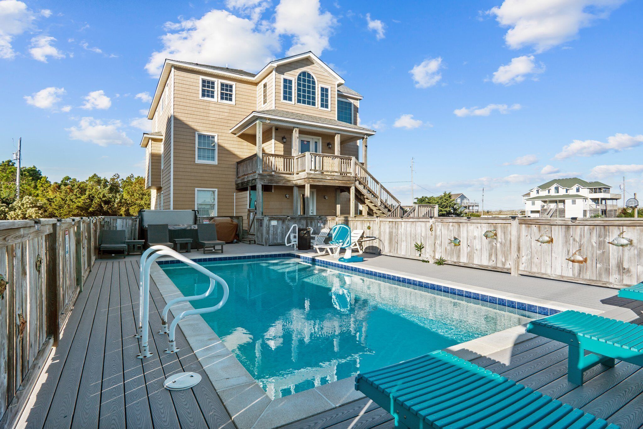 A heated pool