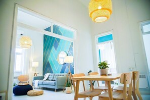 Dining - Dreamy White Minimalist 2 Bed/Bath with Garden (Amman)